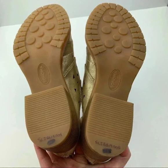 New Sonoma ankle booties 7.5 Cloris gold metallic - Picture 6 of 11